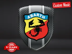 Fiat Abarth Bumper Sticker Printing Racing Luxury Professional